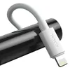 Kabel Baseus Simple Wisdom Lightning / USB-C 20W 1.5 m 2 szt. - biały